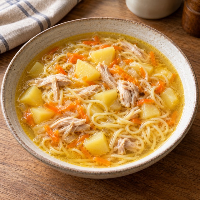 Куриный суп с лапшой