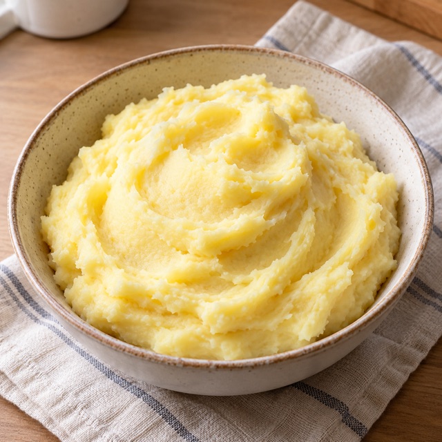 Картофельное пюре с молоком и маслом